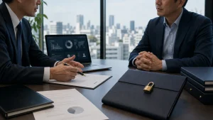 社名非公開とNDAで会社売却を相談するイメージ