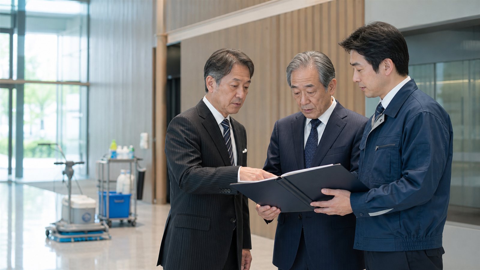 埼玉のビルメンテナンス会社M&Aで定期契約と従業員の承継を相談する経営者