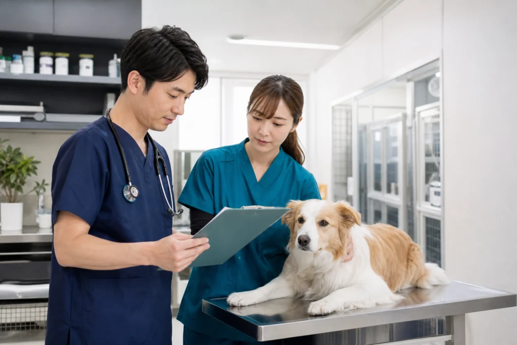 動物病院のM&Aで獣医師・診療記録・設備・紹介網の承継計画を確認する診療チーム